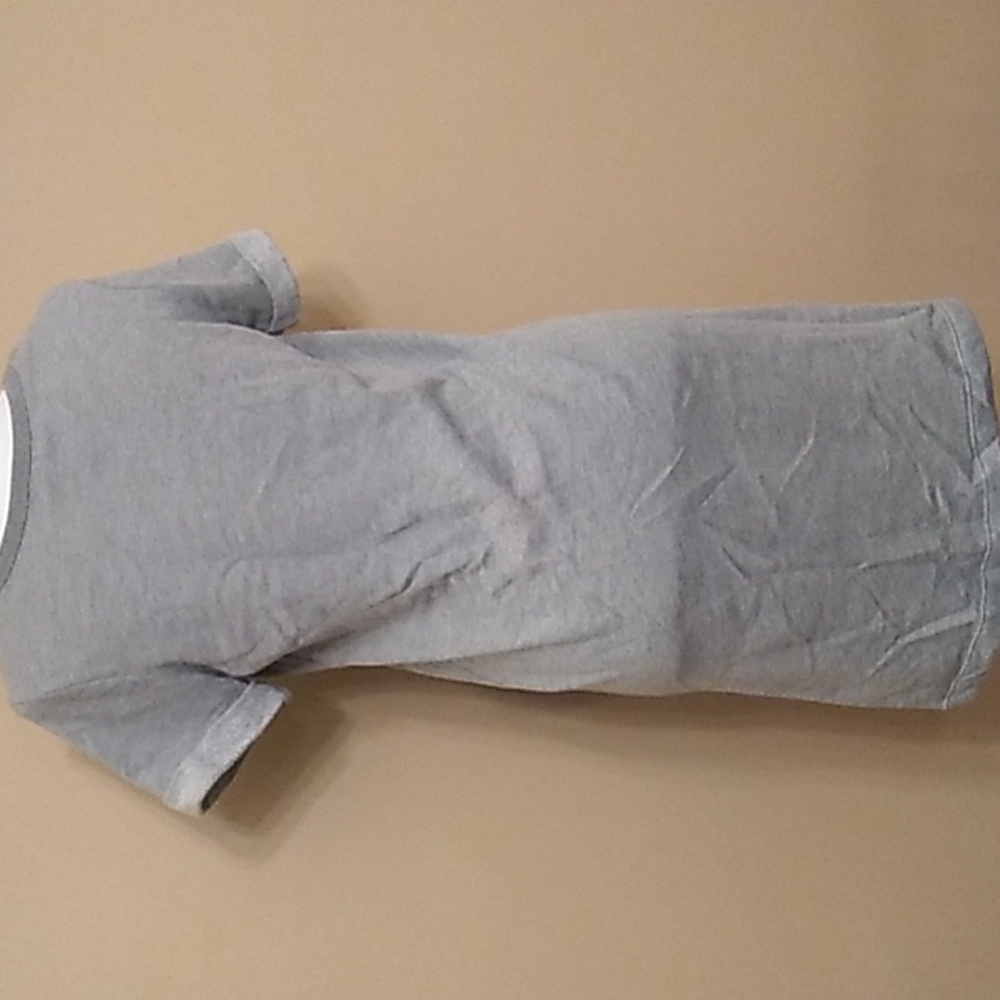 5 for $20! Just be Grey Short Sleeve Sweatshirt Dress - Picture 4 of 6